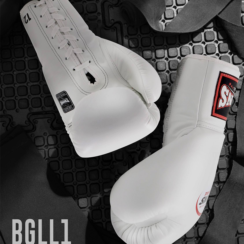 Twins Special BGLL1 Боксерские Перчатки Тайский Бокс Шнуровка Красные