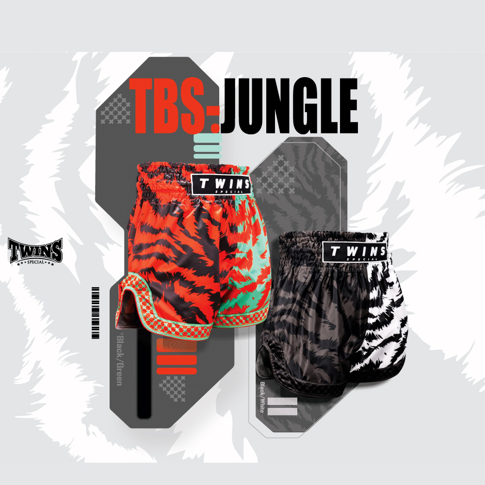 Twins Special "Jungle" Шорты Тайский Бокс Красные