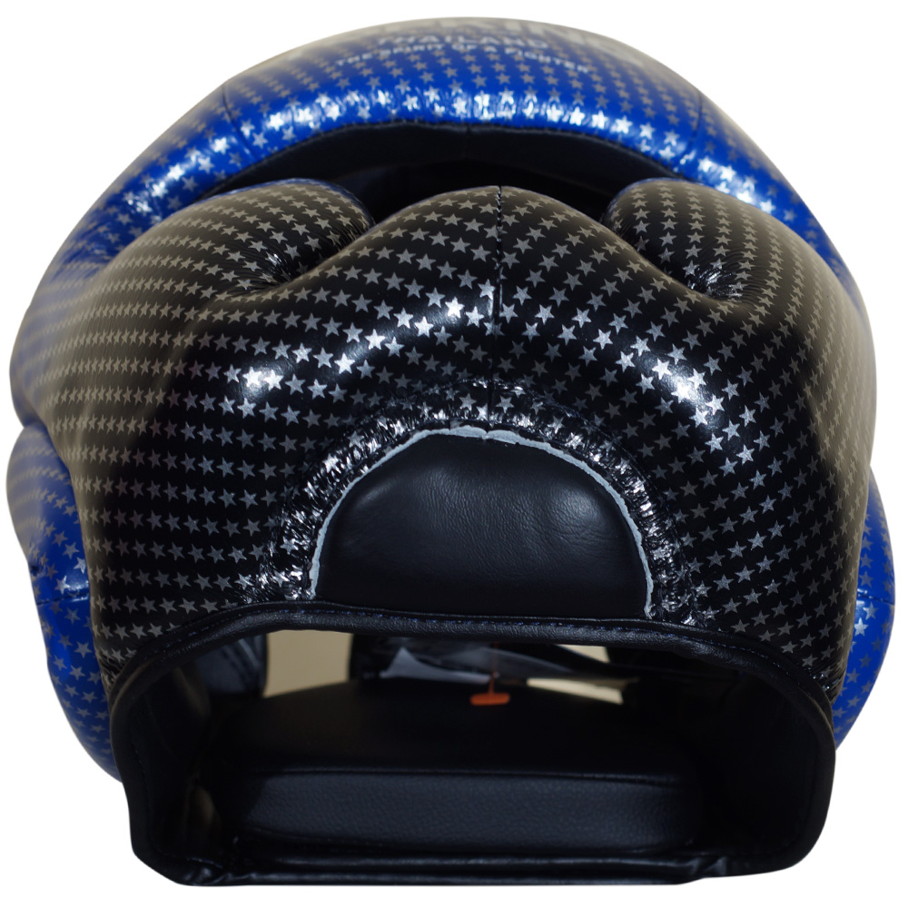 Top King TKHGSS-01 Боксерский Шлем Тайский Бокс "Super Star" Синий