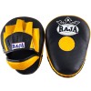 Raja Boxing RPM-6A Лапы Боксерские Тайский Бокс Гнутые Черно-Желтые