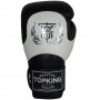 Top King "Blend-02" Боксерские Перчатки Тайский Бокс Черные с Белым