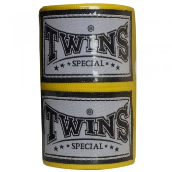 Twins Special CH5 Бинты Боксерские Тайский Бокс Эластичные Желтые