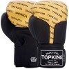 Top King "Full Impact Doble Tone" Боксерские Перчатки Тайский Бокс Gold-Black