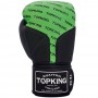 Top King "Full Impact Doble Tone" Боксерские Перчатки Тайский Бокс Green-Black
