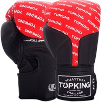 Top King "Full Impact Doble Tone" Боксерские Перчатки Тайский Бокс Red-Black