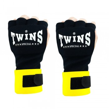 Twins Special CH7 Бинты Боксерские Быстрые Тайский Бокс Черно-Желтые