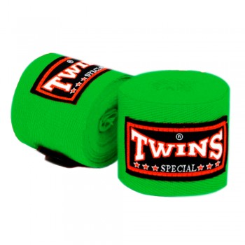 Twins Special CH1 Бинты Боксерские Тайский Бокс Хлопок Зеленые