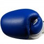 Top King "Blend" Боксерские Перчатки Тайский Бокс Шнурки Сине-Белые