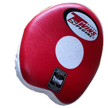 Twins Special PML13 Лапы Боксерские Тайский Бокс Ладошки "Speed Mitts" Красно-Белые
