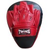 Twins Special PML10 Лапы Боксерские Тайский Бокс Гнутые "Focus Mitts In Curved Style" Черный с Красным