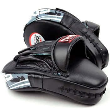 Twins Special PML10 Лапы Боксерские Тайский Бокс Гнутые "Focus Mitts In Curved Style" Черный