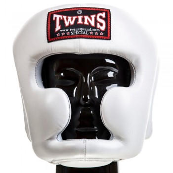 Twins Special HGL3 Боксерский Шлем Тайский Бокс Белый 