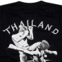 Футболка Тайская Хлопок "Thailand Sparring" Черная 