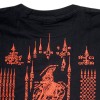 Футболка Тайская Сак Янт Тату Хлопок "Garuda" Резиновый Выпуклый Принт Черная с Красным
