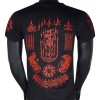 Футболка Тайская Сак Янт Тату Хлопок "Pray" Резиновый Выпуклый Принт Черная с Красным