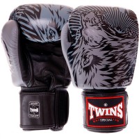 Twins Special FBGVL3-50 Боксерские Перчатки Тайский Бокс "Wolf" Серый