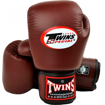 Детские Боксерские Перчатки Twins Special BGVL3 Тайский Бокс Dark Brown