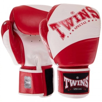 Twins Special BGVL10 Боксерские Перчатки Тайский Бокс Красно-Белые
