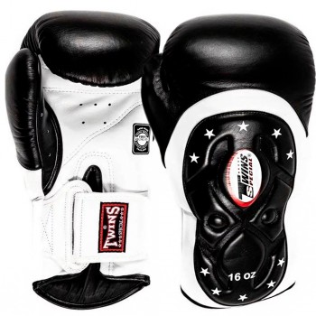 Twins Special BGVL6 MK Боксерские Перчатки Тайский Бокс Черно-Белые