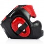 Fairtex HG13 Боксерский Шлем Тайский Бокс "Diagonal Vision Sparring" Черный с Красным
