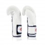 FAIRTEX BGV9 БОКСЕРСКИЕ ПЕРЧАТКИ HEAVY HITTER'S GLOVES MEXICAN STYLE ЛИПУЧКА WHITE