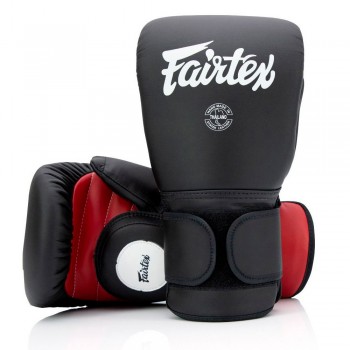 Fairtex BGV13 Перчатки-Лапы Боксерские Тайский Бокс Чернo-Красные