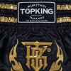 Top King TKTBS Шорты Тайский Бокс Черные с Золотом