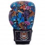Top King "Wild Tiger" Боксерские Перчатки Тайский Бокс Black-Blue