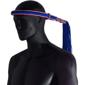 Монгкон и 2 Пратьята Тайскийс Бокс Комплект Муай Тай Ручная Работа Красно-Синий-Белый