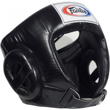 Fairtex HG1 Боксерский Шлем Для Соревнований Тайский Бокс Черный