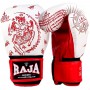 Raja Boxing "Tattoo" Боксерские Перчатки Тайский Бокс Белые с Красным