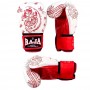 Raja Boxing "Tattoo" Боксерские Перчатки Тайский Бокс Белые с Красным