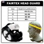 Fairtex HG13 Боксерский Шлем Тайский Бокс "Diagonal Vision Sparring" Черный с Белым