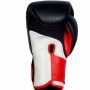 Top King "Super Air" Боксерские Перчатки Тайский Бокс с Сеткой Черно-Красно-Белые