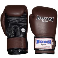 Boon BGVBR Боксерские Перчатки Тайский Бокс Classic Черно-Коричневые