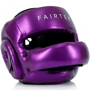 Fairtex HG17 Боксерский Шлем Тайский Бокс "Full Face Pro Sparring" Пурпурный