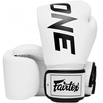 Fairtex BGV1 "ONE" Боксерские Перчатки Тайский Бокс Белый