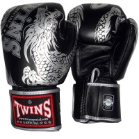 БОКСЕРСКИЕ ПЕРЧАТКИ TWINS SPECIAL FBGVL3-49 NEW DRAGON BLACK SILVER