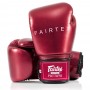 Fairtex BGV22 Боксерские Перчатки Тайский Бокс "Metallic" Красные