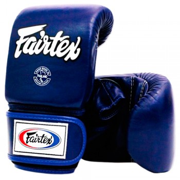 Fairtex TGO3 Снарядные Перчатки Тайский Бокс Открытый Большой Палец Синие