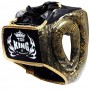 Детский Боксерский Шлем Top King "Super Snake" Тайский Бокс Золото (Черное)