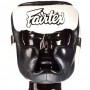 Fairtex HG13 Боксерский Шлем Тайский Бокс "Diagonal Vision Sparring" Черный с Белым