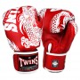 Twins Special FBGVL3-49 Боксерские Перчатки Тайский Бокс "New Dragon" Красно-Белый
