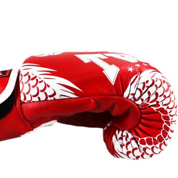 Twins Special FBGVL3-49 Боксерские Перчатки Тайский Бокс "New Dragon" Красно-Белый