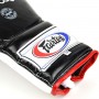 Fairtex BGL7 Pro Боксерские Перчатки Lace Up Шнурки Мексиканский Стиль Черно-Белые