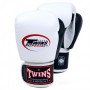 Twins Special BGVL3-2T Боксерские Перчатки Тайский Бокс Бело-Черные