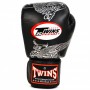 Twins Special FBGVL3-23 Боксерские Перчатки Тайский Бокс "Dragon" Черно-Серебряные
