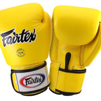 Детские Боксерские Перчатки Fairtex BGV1 Тайский Бокс Желтые