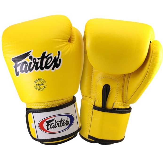 Детские Боксерские Перчатки Fairtex BGV1 Тайский Бокс Желтые