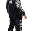 Top King TKTRS-005 Тренировочный Костюм Тайский бокс Черный с Серебром